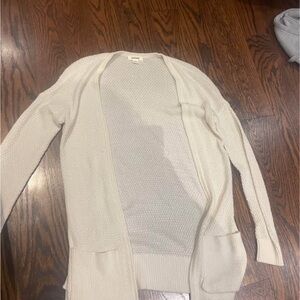 Garage Women's Cream Open-Front Sweater
